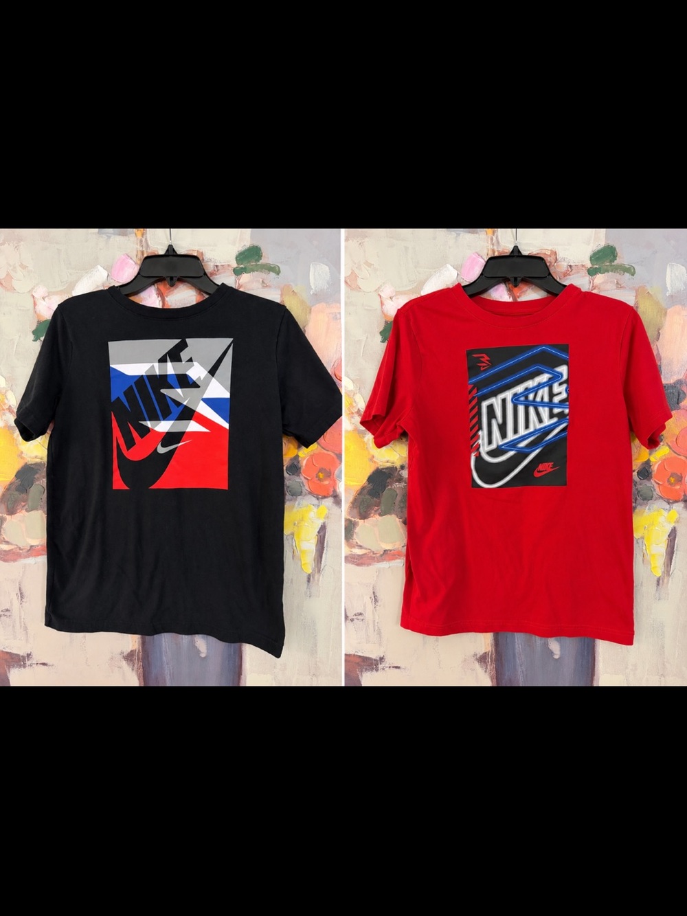 Nike Men’s Short-Sleeve Graphic Tees - Black & Red